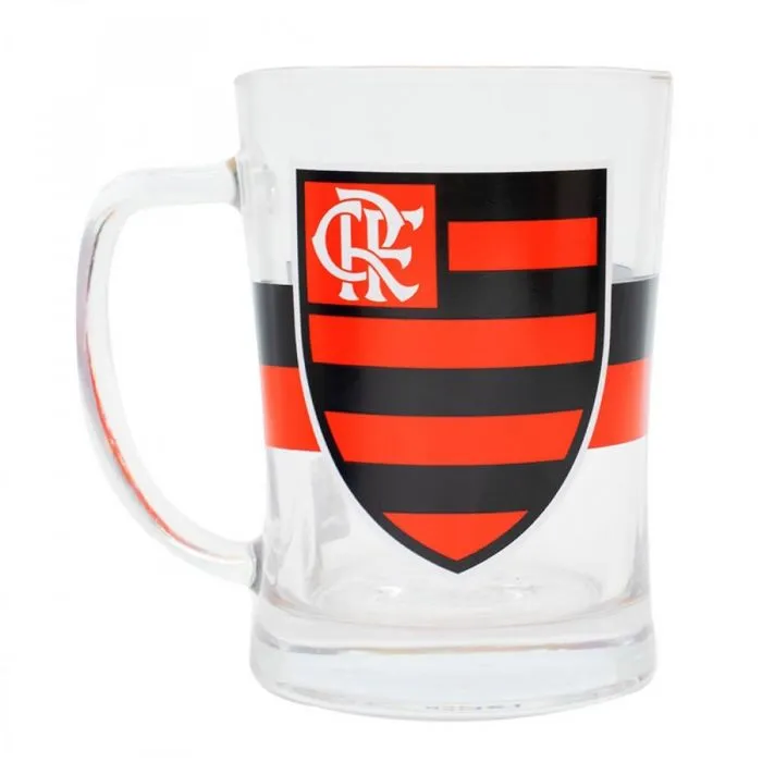 Canecão De Vidro Flamengo