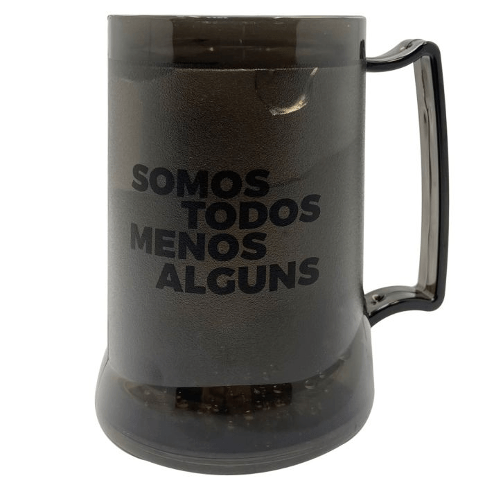 Caneca Gel Flamengo Preta Fumê