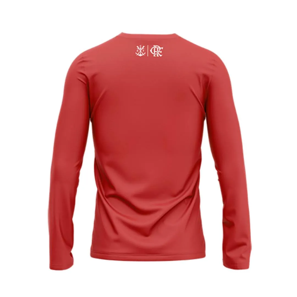 Camisa Flamengo Infantil Manga Longa Protection Vermelha Braziline