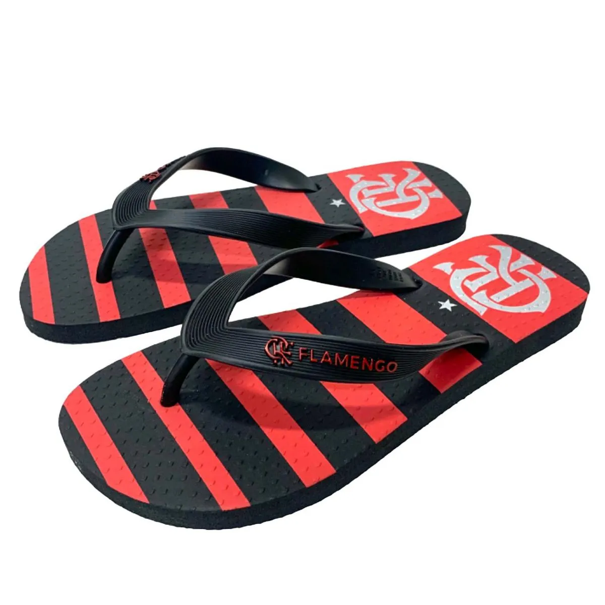 Chinelo Flamengo Manto 1 2024 Preto Preto
