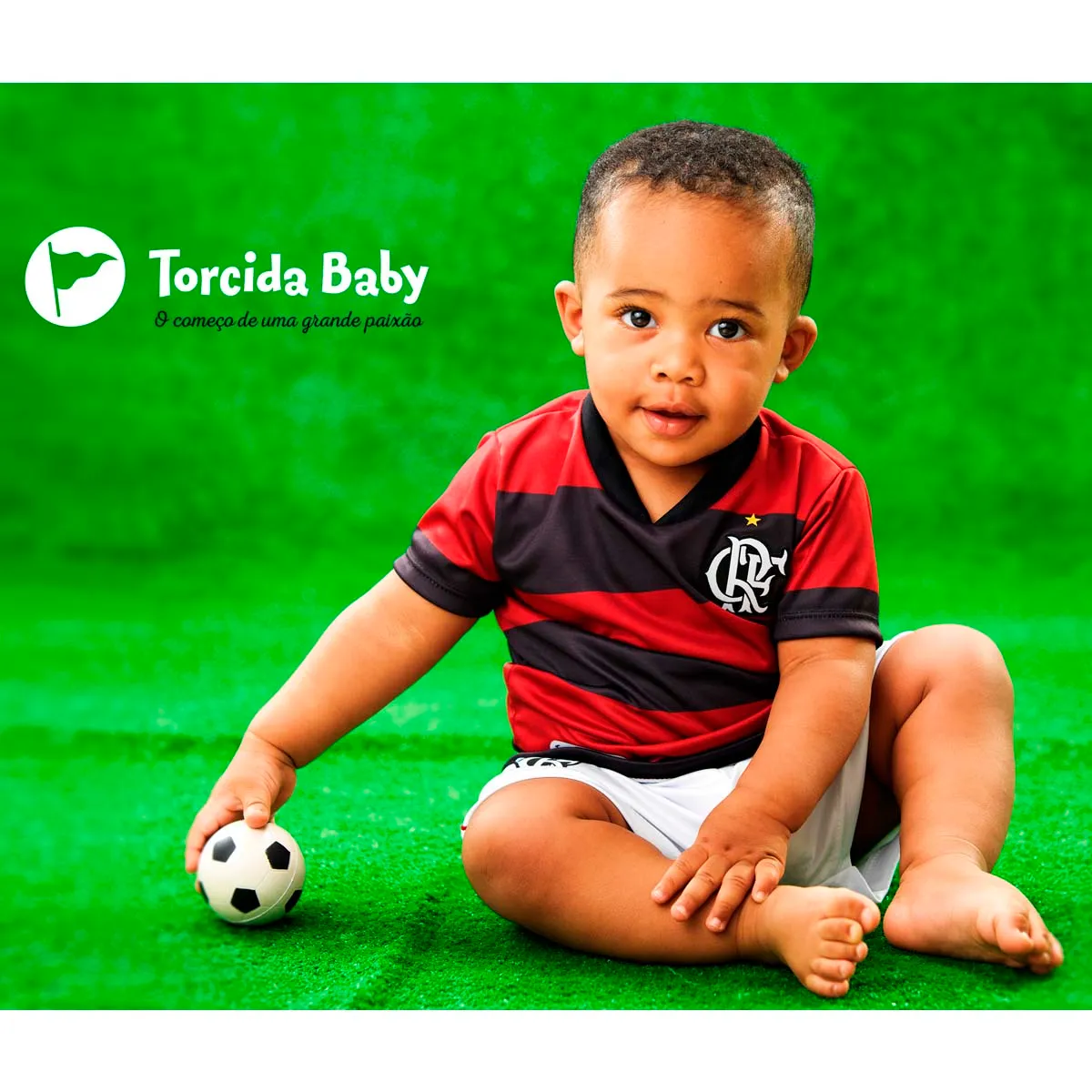 Conjunto Flamengo Helanca Sublimado Torcida Baby