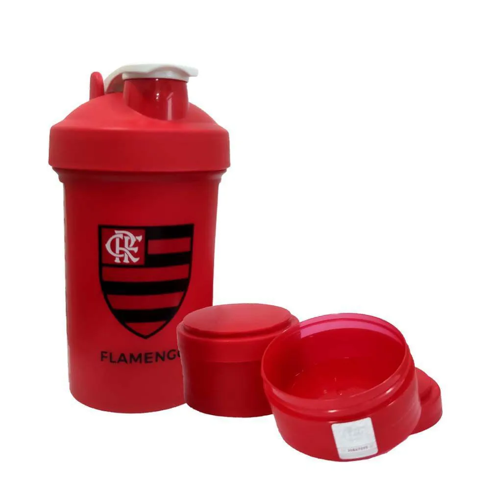 Garrafa Flamengo Shakeira Com Compartimento 500 ml