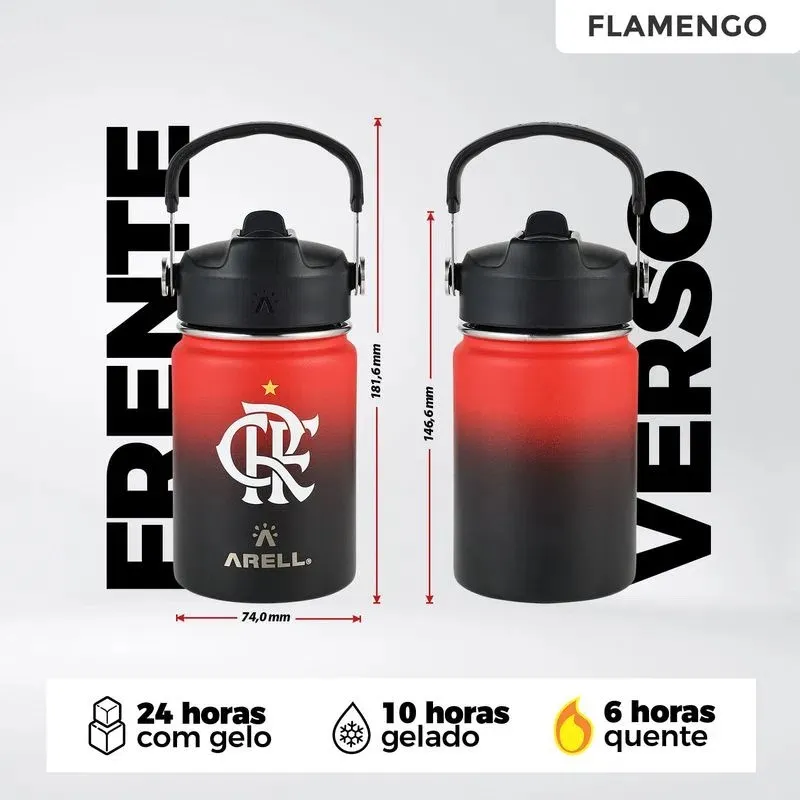 Garrafa Térmica Vácuo Straw Flask Arell 355ml Flamengo CRF