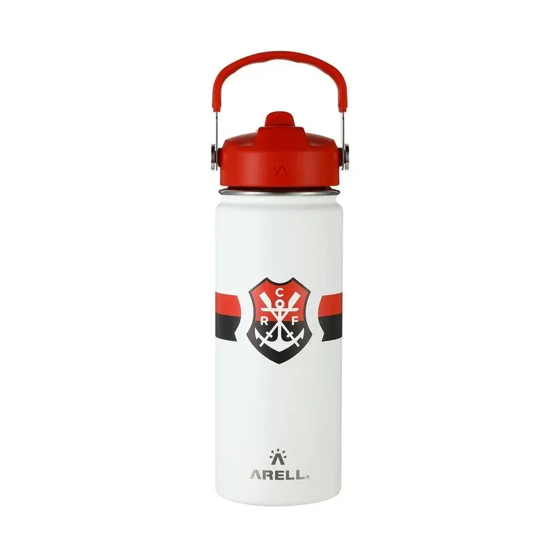 Garrafa Térmica Vácuo Straw Flask Arell 532ml Flamengo Remo
