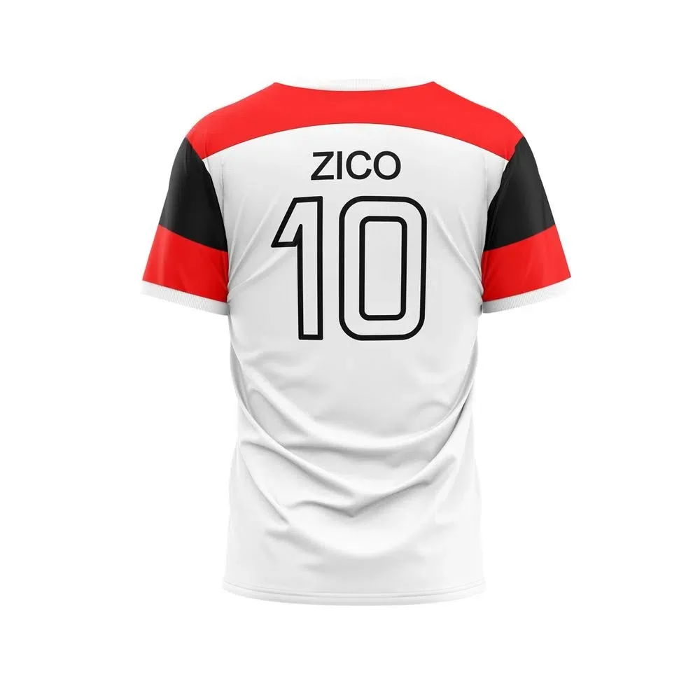 Camisa Infantil Flamengo Retro Zico Braziline