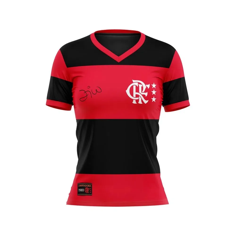 Camisa Flamengo Feminina Libertadores Zico Braziline