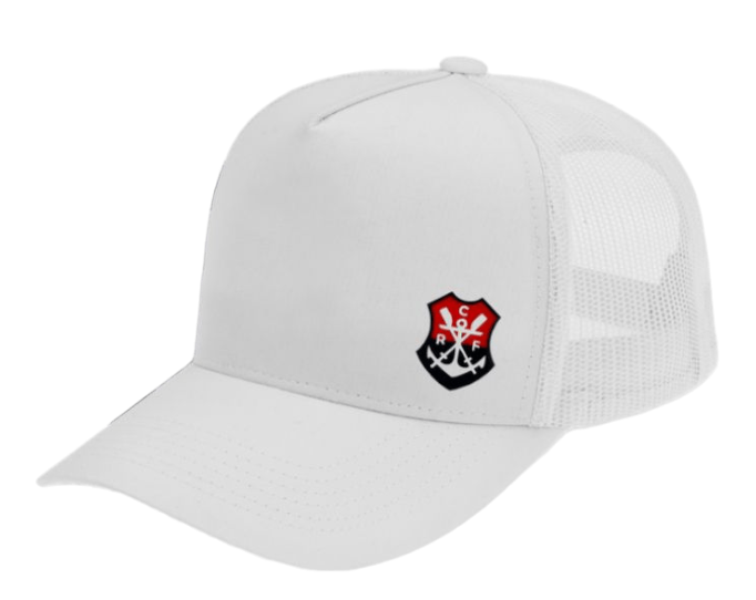 Boné Flamengo Aba Curva Silk Frontal Remo Branco Super Cap