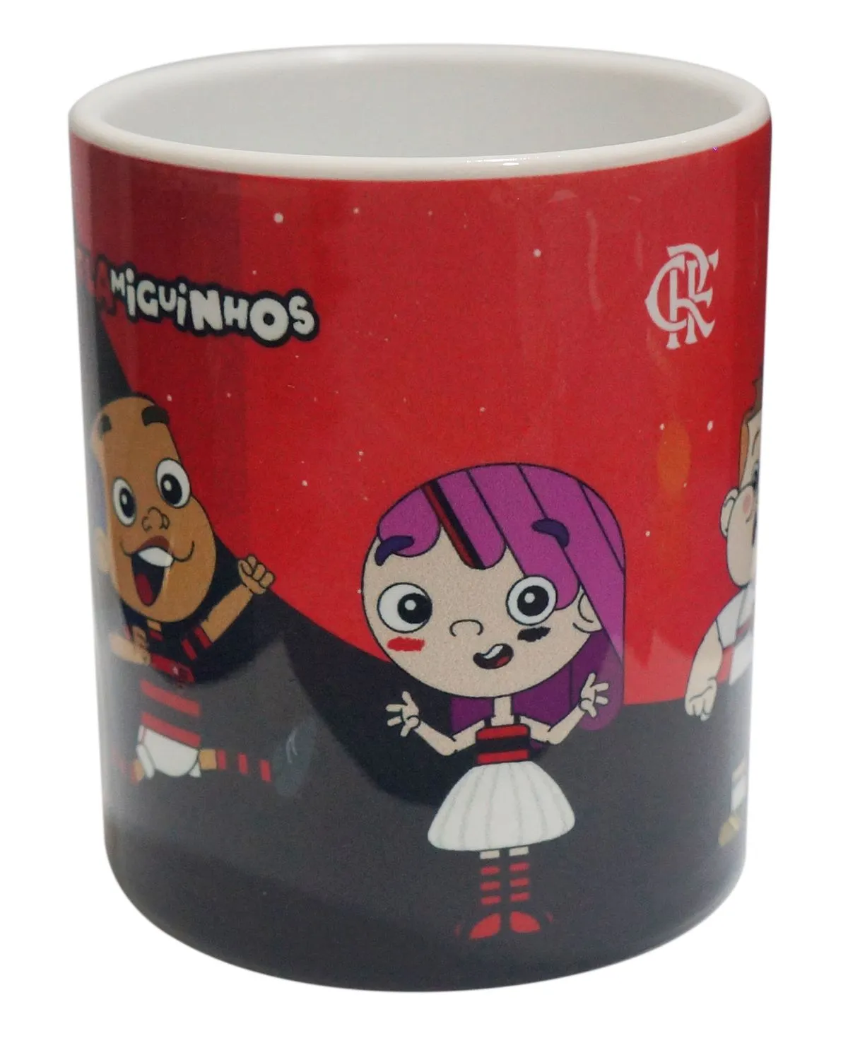 Caneca Flamengo Porcelana Flamiguinhos 330ml