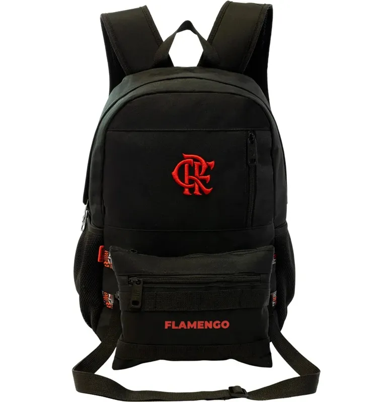 Mochila Esportiva Flamengo com Bolsa Transversal
