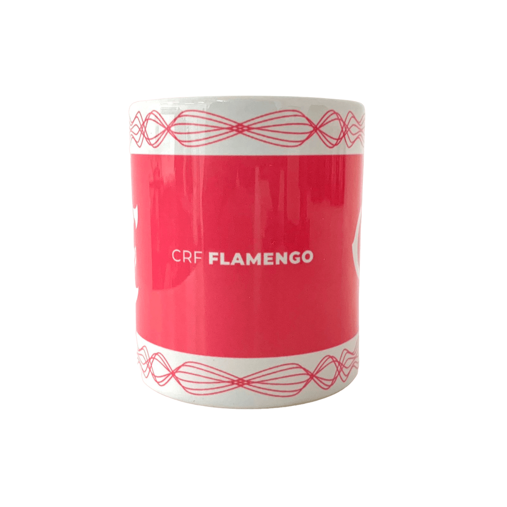 Caneca Porcelana Flamengo Rosa 320 ml