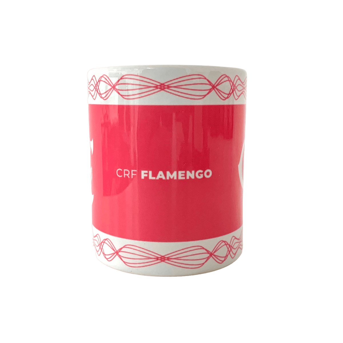 Caneca Porcelana Flamengo Rosa 320 ml