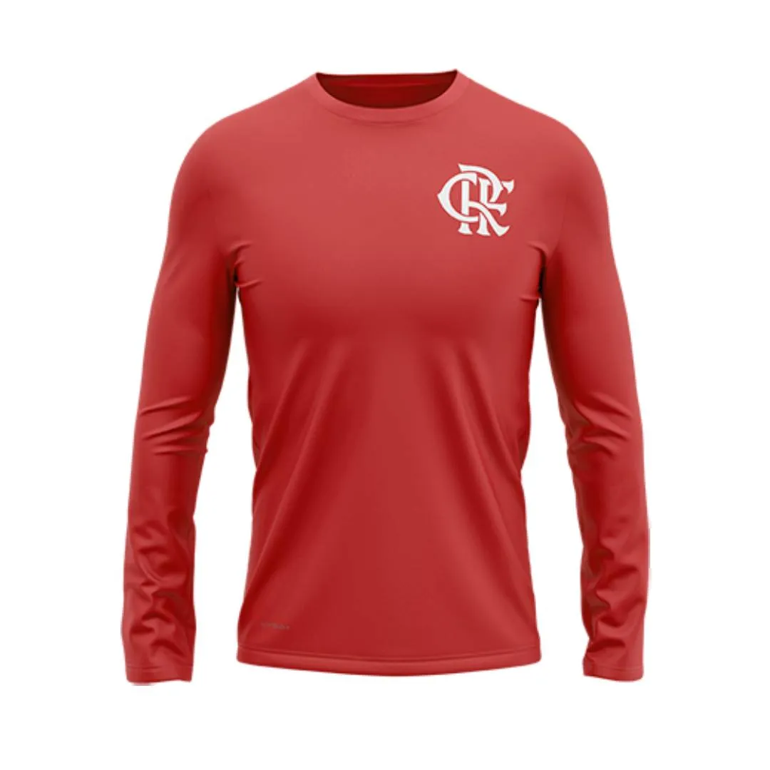 Camisa Flamengo Infantil Manga Longa Protection Vermelha Braziline