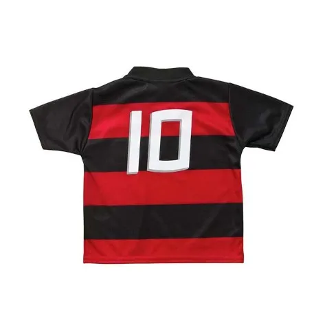Conjunto Flamengo Helanca Sublimado Torcida Baby