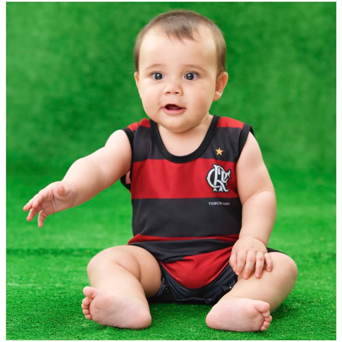 Macacão Flamengo Sublimado Torcida Baby