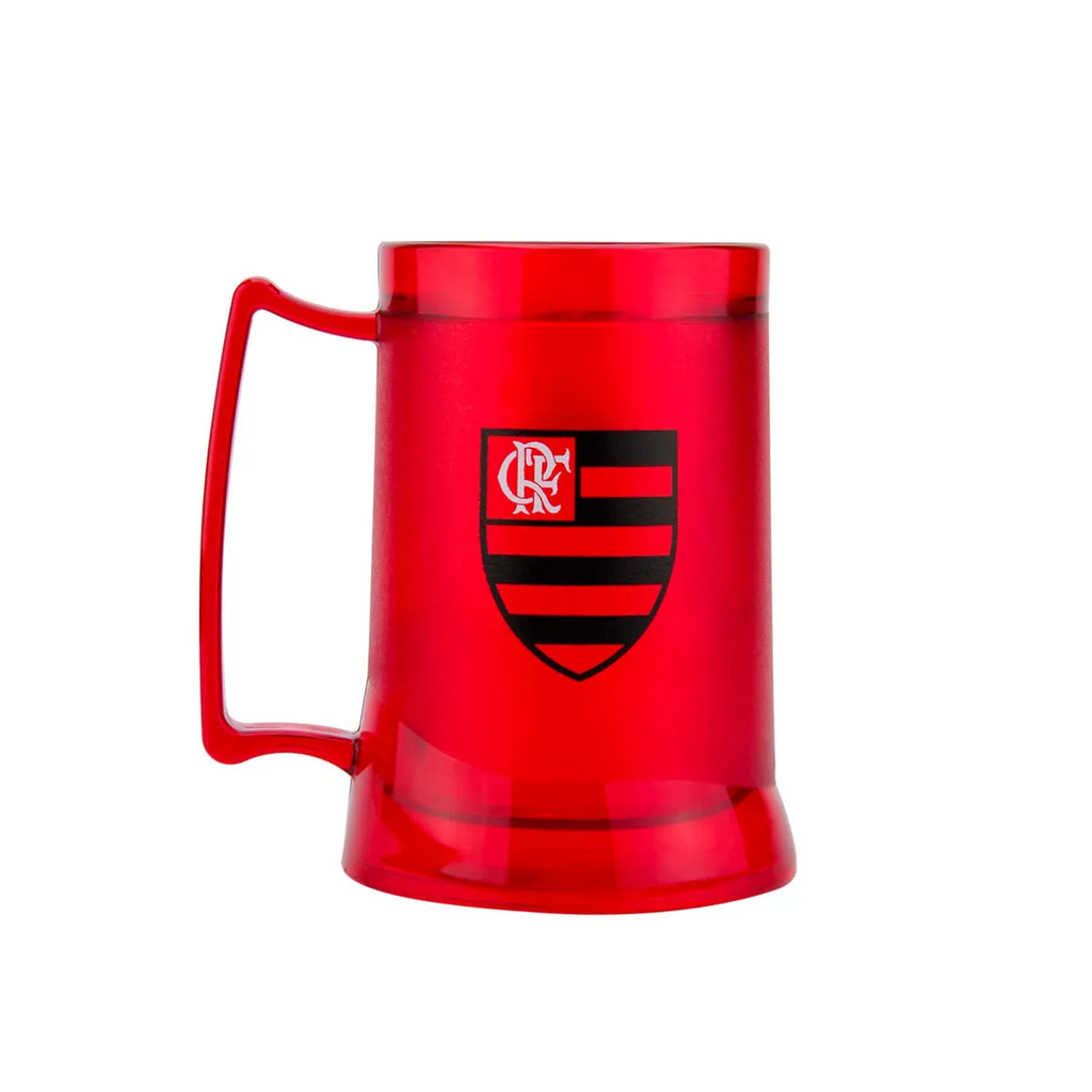 Caneca Gel Flamengo Escudo CRF 400ml Vermelha