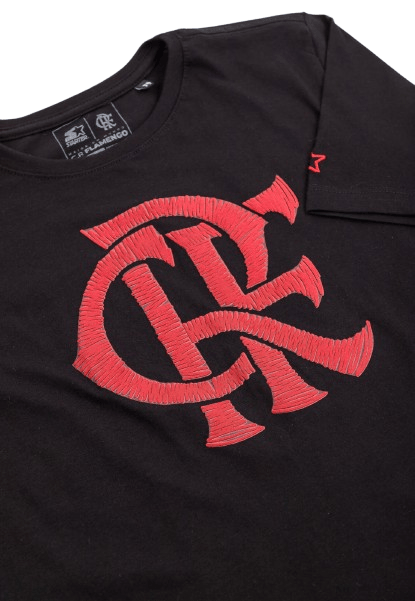 Camisa Flamengo Infantil CRF Puff Preta Starter