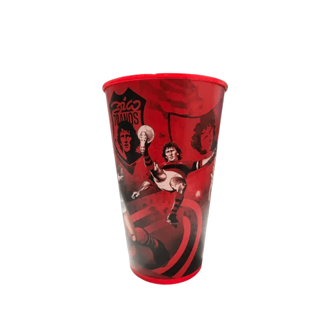 Copo Flamengo Zico 70 Anos Vermelho