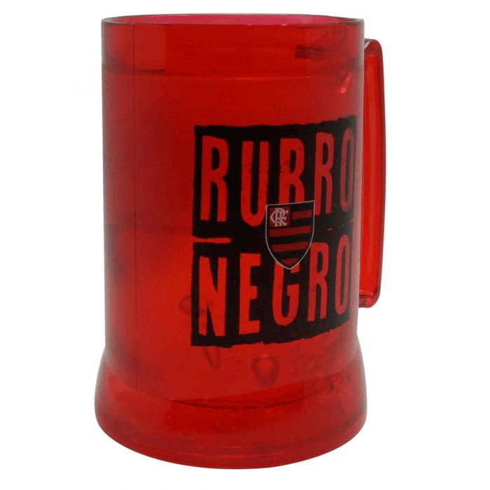 Caneca Gel Flamengo Rubro Negro Vermelha