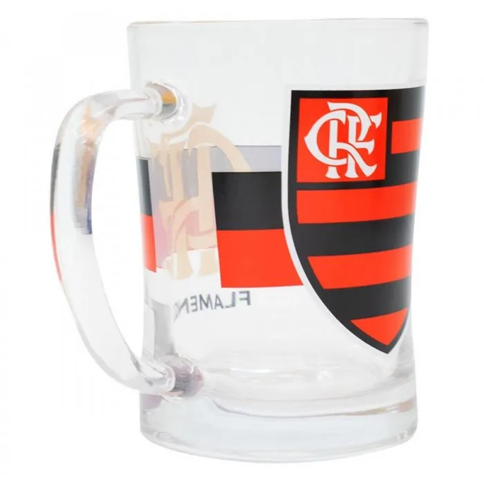 Canecão De Vidro Flamengo