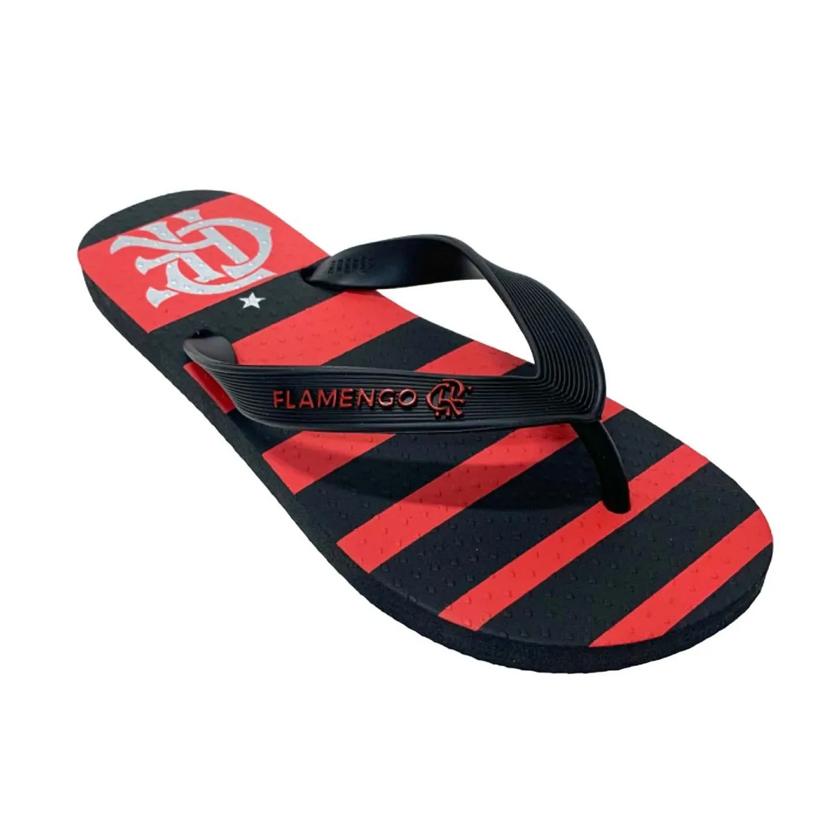Chinelo Flamengo Manto 1 2024 Preto Preto