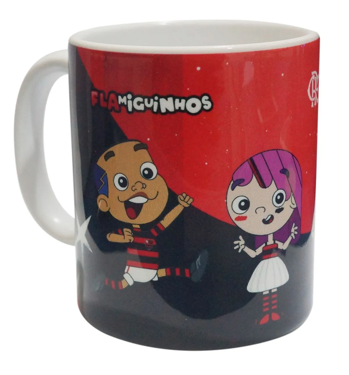 Caneca Flamengo Porcelana Flamiguinhos 330ml