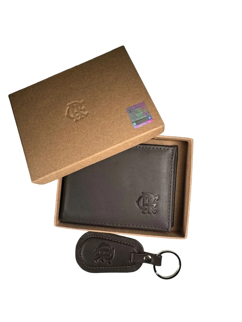 Kit Premium Flamengo Carteira e Chaveiro Café CRF