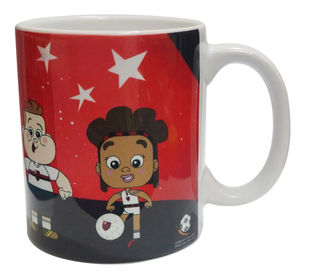Caneca Flamengo Porcelana Flamiguinhos 330ml