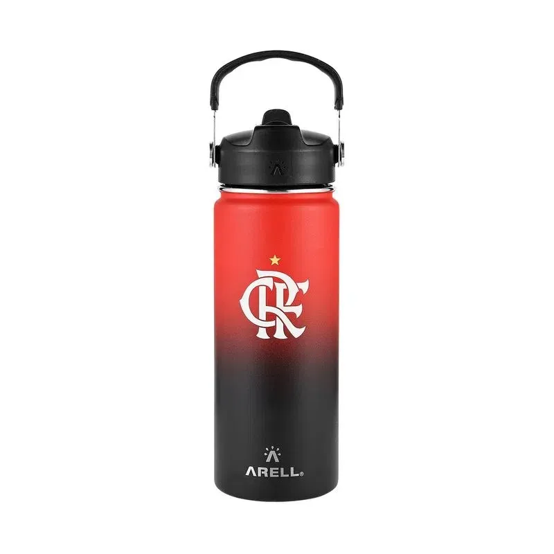 Garrafa Térmica Vácuo Straw Flask Arell 532ml Flamengo CRF