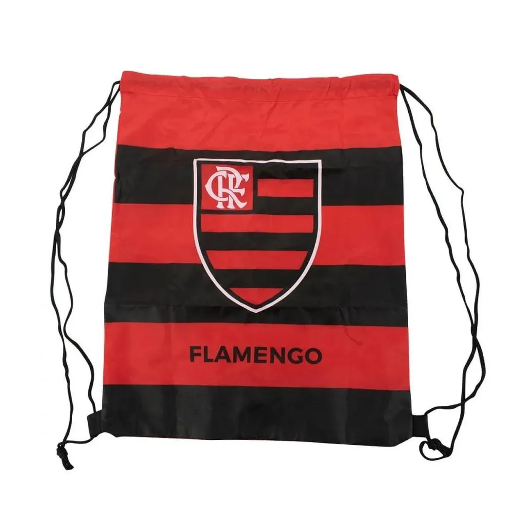 Garrafa Flamengo Plástico 450ml Com Mochila Tipo saco
