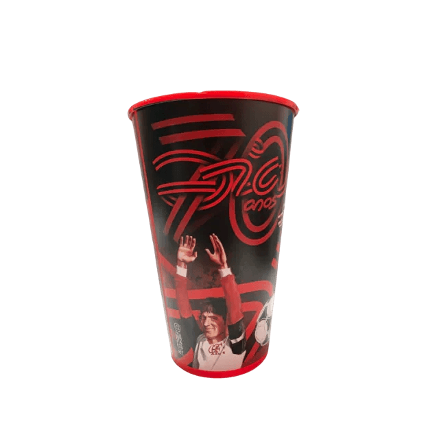 Copo Flamengo Zico 70 Anos Vermelho
