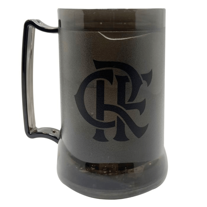 Caneca Gel Flamengo Preta Fumê