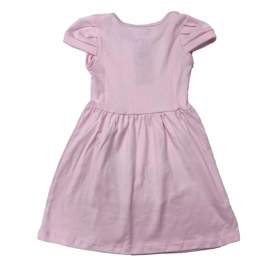Vestido Flamengo Infantil Canelado Rosa Torcida Baby